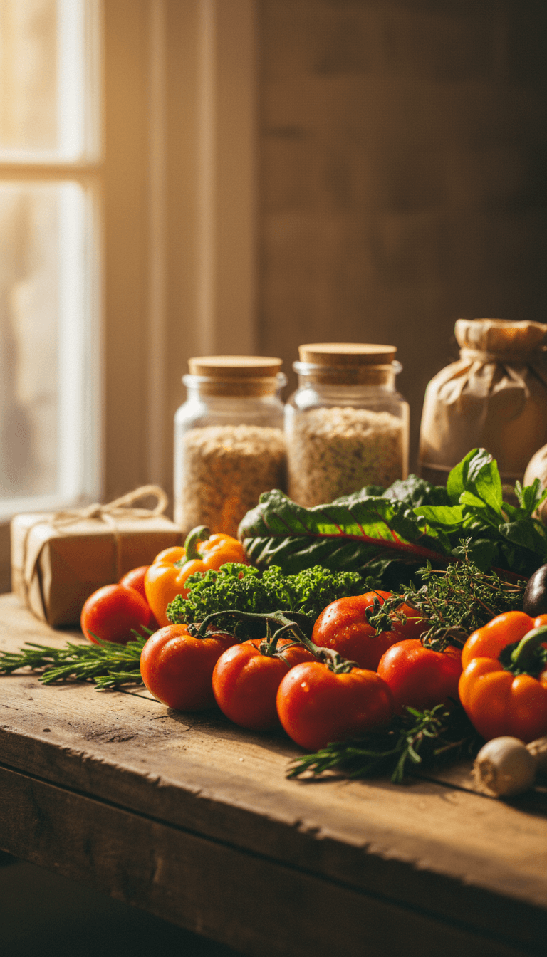 Fresh groceries and everyday essentials